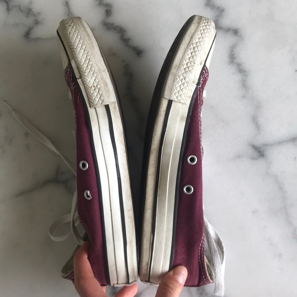 FREE WITH PURCHASE Burgundy converses ! - Picture 2 of 9
